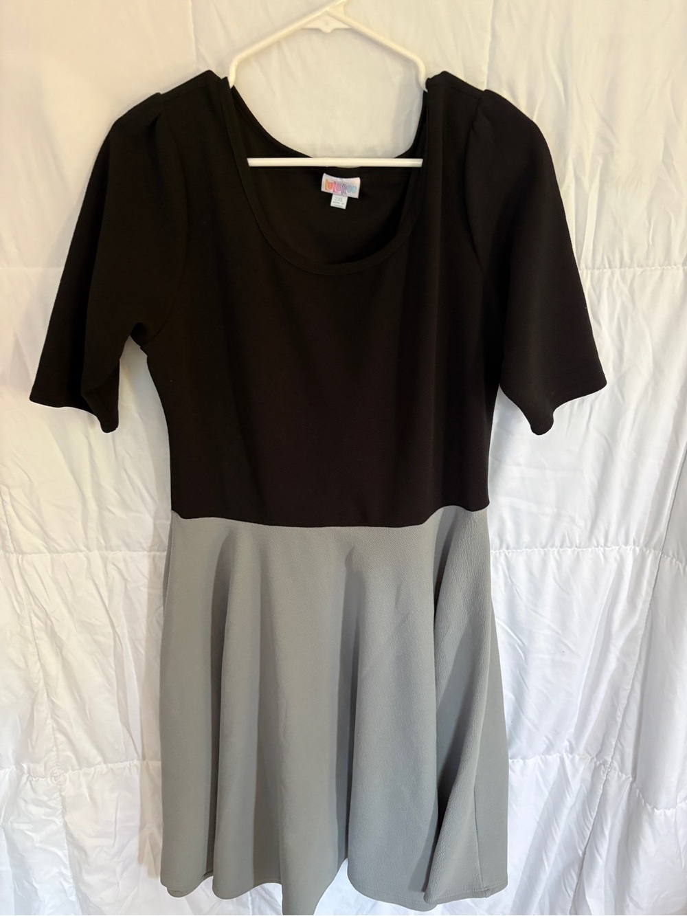 LuLaRoe Black and Gray Fit & Flare LulaRoe
